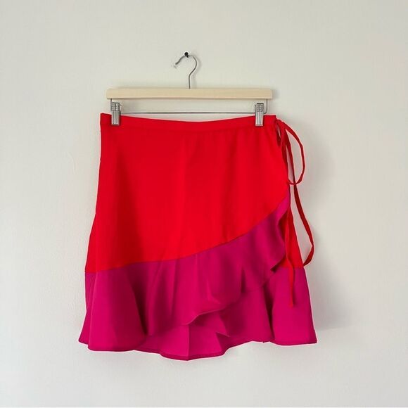Summersalt The Short Beach to Brunch Coverup Wrap Skirt NEW Size Large Pink - Picture 4 of 9
